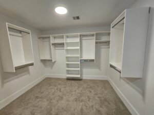 White Melamine Walk In Closet